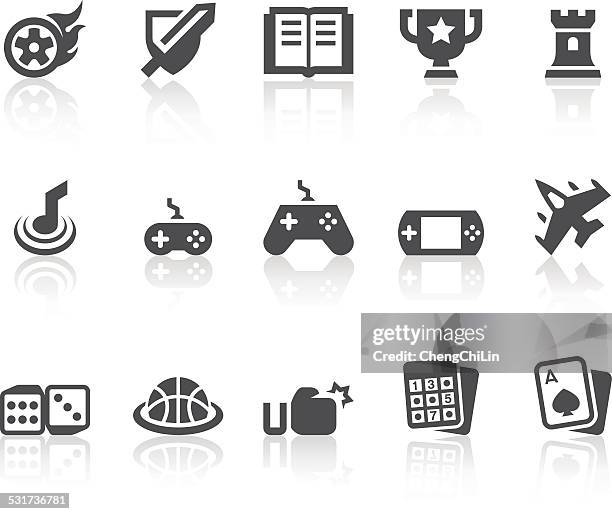 game icons | simple black series - box fort stock illustrations