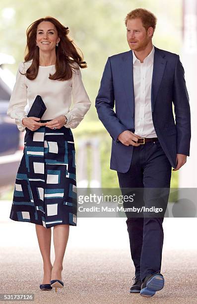 Catherine, Duchess of Cambridge and Prince Harry attend the launch of the Heads Together campaign to eliminate stigma on mental health at the Queen...