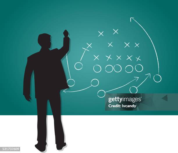 rugby tactics - business training abstract stock illustrations