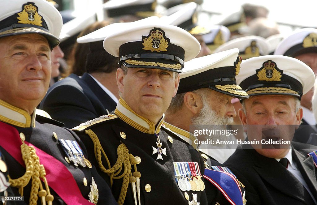 Prince Andrew Attends International Drumhead Ceremony