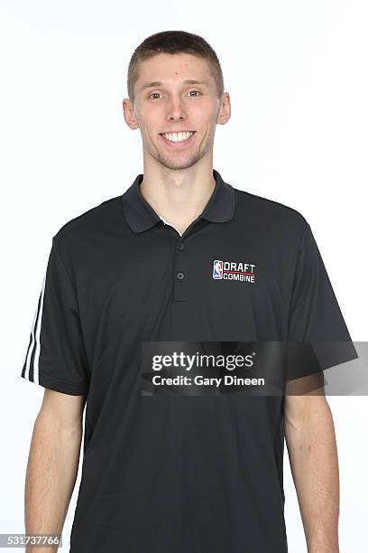 Jarrod Uthoff poses for a medical imaging head shot as part of the 2016 NBA Draft Combine on May 14, 2016 at Northwestern Memorial Hospital in...