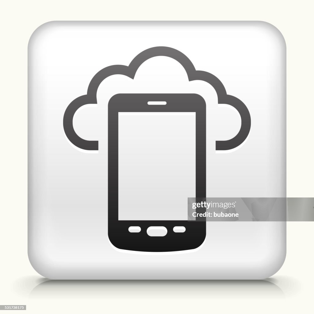 Computing Square Icon Square Button With Telephone Cloud Computing Royalty Free Vector Art ...