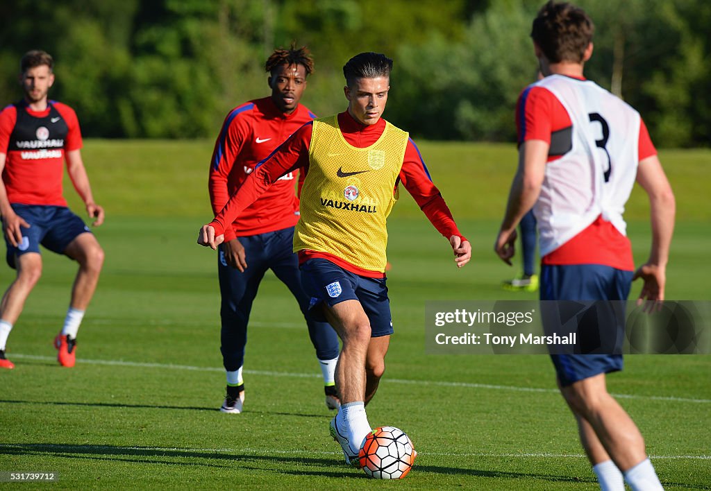 England U21 Training Session and Press Conference