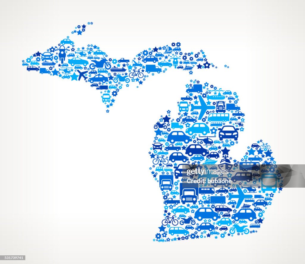 Michigan State el transporte de arte vectorial sin royalties de patrón