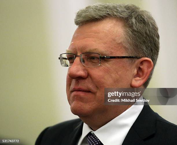 Russian Presidential Economic Council Head Alexei Kudrin attends the Moscow Easter Festival at Moscow Chaikovsky Conservatory on May 16, 2016 in...