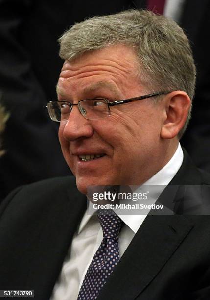 Russian Presidential Economic Council Head Alexei Kudrin attends the Moscow Easter Festival at Moscow Chaikovsky Conservatory on May 16, 2016 in...