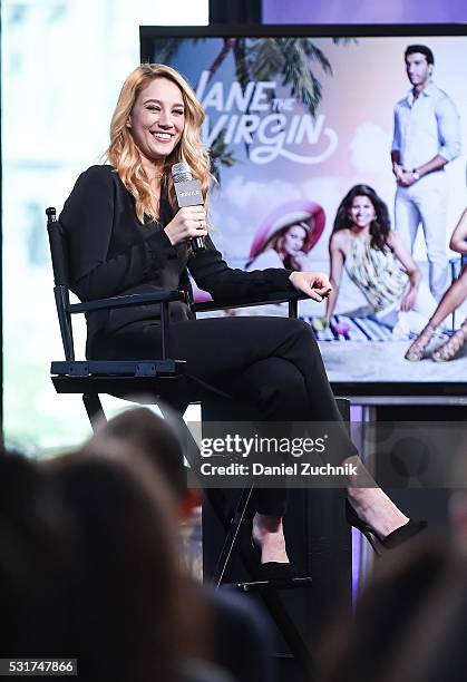 Yael Grobglas attends AOL Build to discuss her show 'Jane the Virgin' on May 16, 2016 in New York, New York.