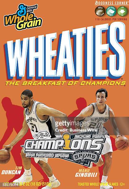 Wheaties unveilas a new special-edition package honoring the NBA Champion San Antonio Spurs.