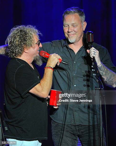 Sammy Hagar and James Hetfield perform at the 3rd Annual Acoustic-4-A-Cure concert, a Benefit for the Pediatric Cancer Program at UCSF Benioff...