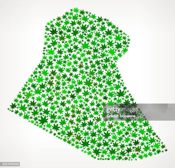 iraq map royalty free vector marijuana leaves weed graphic - too small stock illustrations