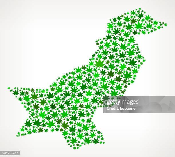 pakistan map royalty free vector marijuana leaves weed graphic - too small stock illustrations
