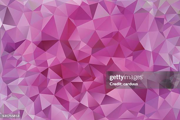 ilustrações, clipart, desenhos animados e ícones de fundo rosa abstrato polygonal - cristalino