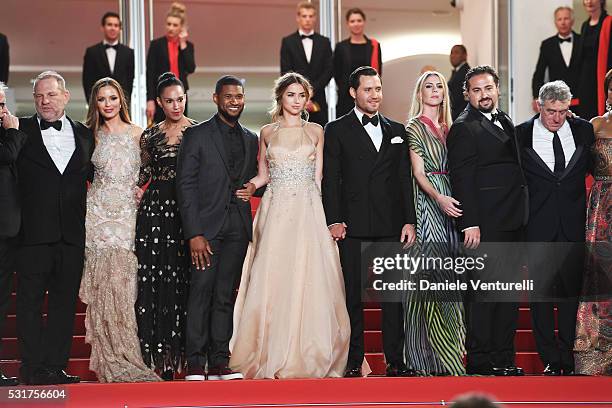 Producer Harvey Weinstein, Georgina Chapman, Grace Miguel, actor Usher, actor Edgar Ramirez, Producer Claudine Jakubowicz, director Jonathan...