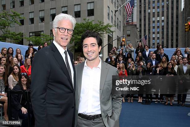 NBCUniversal Upfront in New York City on Monday, May 16, 2016" -- Pictured: Ted Danson, "The Good Place" on NBC; Ben Feldman, "Superstore" on NBC --