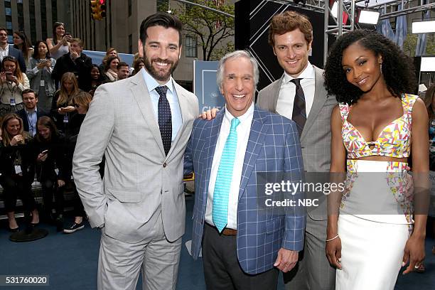 NBCUniversal Upfront in New York City on Monday, May 16, 2016" -- Pictured: Colin Donnell, "Chicago Med" on NBC; Henry Winkler, Better Late Than...