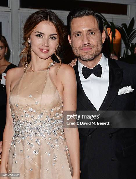 Ana de Armas and Edgar Ramirez attend The Weinstein Company's HANDS OF STONE After Party In Partnership With De Grisogono At Nikki Beach Carlton...