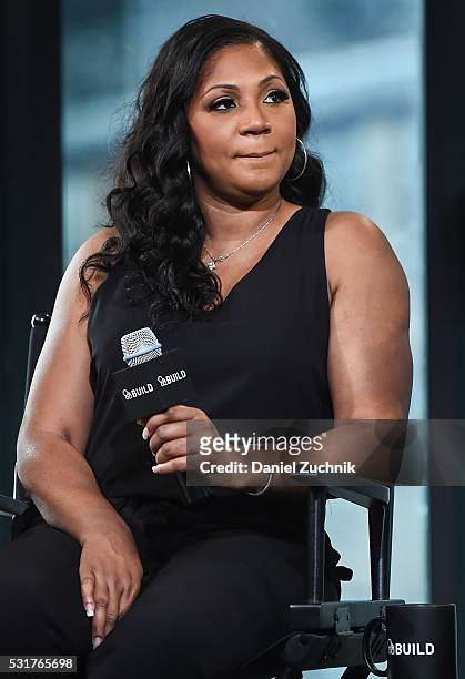 Trina Braxton attends AOL Build to discuss the show 'Braxton Family Values' on May 16, 2016 in New York, New York.