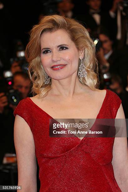 Geena Davis attends a screening of "The Nice Guys" at the annual 69th Cannes Film Festival at Palais des Festivals on May 15, 2016 in Cannes, France.
