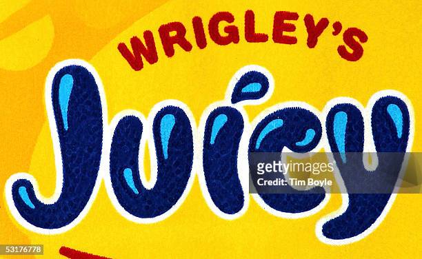 Part of a package of Wrigley's Juicy Fruit chewing gum is photographed June 30, 2005 in Des Plaines, Illinois. Chicago-based Wm. Wrigley Jr. Has said...