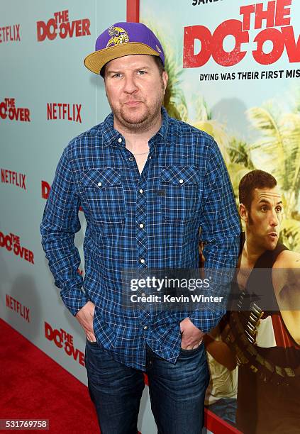 Comedian Nick Swardson attends the premiere of Netflix's 'The Do Over' at Regal LA Live Stadium 14 on May 16, 2016 in Los Angeles, California.