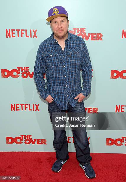 Comedian Nick Swardson attends the premiere of Netflix's 'The Do Over' at Regal LA Live Stadium 14 on May 16, 2016 in Los Angeles, California.