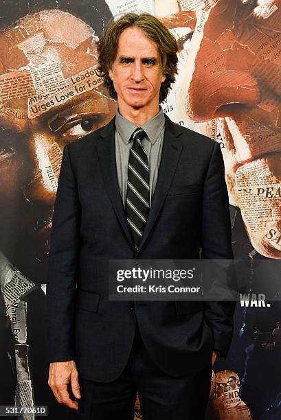 Director Jay Roach poses for photographers during HBO's "All The Way" Washington, DC Screening at The National Archives on May 16, 2016 in...