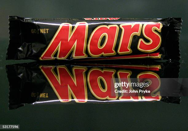 Mars bar is seen on July 1, 2005 in Sydney, Australia. Snickers and Mars Bars were withdrawn from sale in the Australian state of New South Wales...