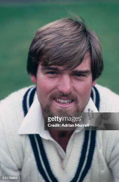 Portrait of Mike Gatting of Middlesex taken during a Middlesex County Cricket Club photocall held in May 1981 at Lord's, in London.