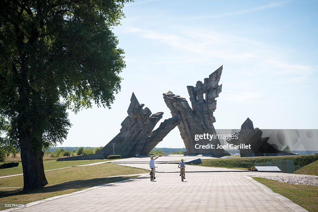 Gedenkstätte im neunten Festung in Kaunas, Litauen