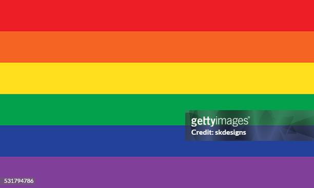 illustrazioni stock, clip art, cartoni animati e icone di tendenza di bandiera arcobaleno o orgoglio - orgoglio