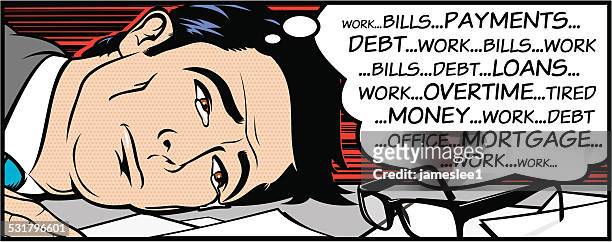 ilustrações, clipart, desenhos animados e ícones de trabalho relacionados estresse - overworked