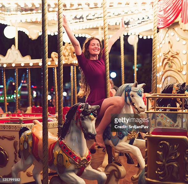 just like a child - roundabout stock pictures, royalty-free photos & images