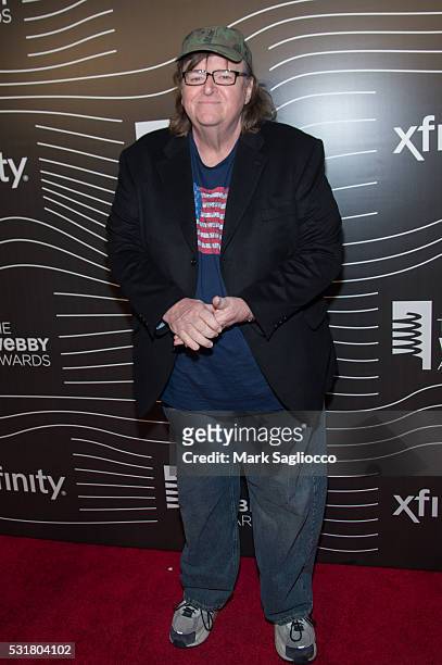 Director Michael Moore attends the 20th Annual Webby Awards at Cipriani Wall Street on May 16, 2016 in New York City.