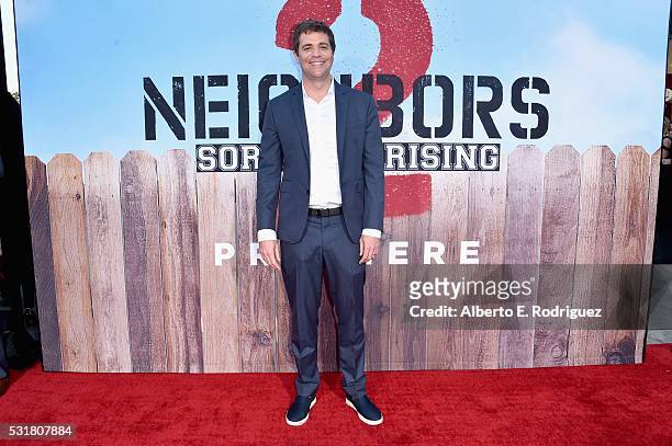 Writer/Director Nicholas Stoller attends the premiere of Universal Pictures' "Neighbors 2: Sorority Rising" at the Regency Village Theatre on May 16,...