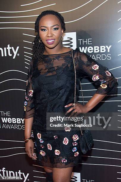 Co-Creator #blacklivesmatter Opal Tometi attends the 20th Annual Webby Awards at Cipriani Wall Street on May 16, 2016 in New York City.