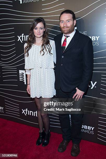 Emily Caldwell, and VRSE Founder Chris Milk attend the 20th Annual Webby Awards at Cipriani Wall Street on May 16, 2016 in New York City.