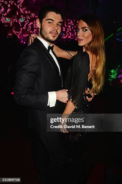 Robin Cavalli and Victoria Baker Harber attend the Chopard Wild Party during the 69th Annual Cannes Film Festival at Port Canto on May 16, 2016 in...