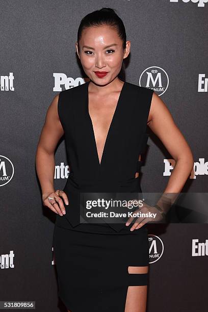 Li Jun Li attends the Entertainment Weekly & People Upfronts party 2016 at Cedar Lake on May 16, 2016 in New York City.