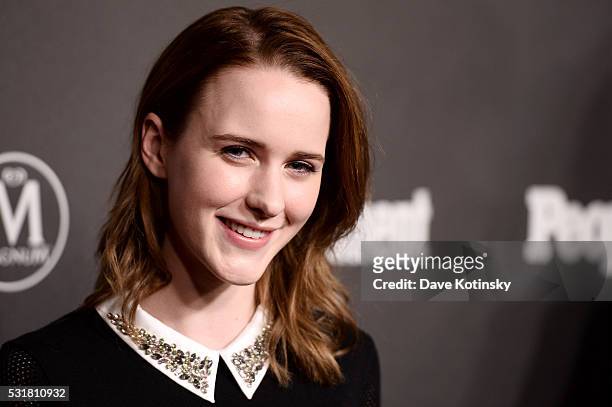 Rachel Brosnahan attends the Entertainment Weekly & People Upfronts party 2016 at Cedar Lake on May 16, 2016 in New York City.