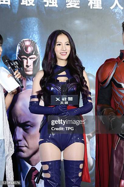 Jiro Wang cosplay Magneto to attend the premiere of X-Men: Apocalypse on 16th May, 2016 in Taipei, Taiwan, China.