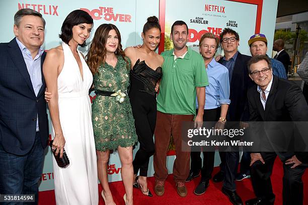 Netflix Chief Content Officer Ted Sarandos, actress Catherine Bell, actress Kathryn Hahn, actress Paula Patton, comedian Adam Sandler, comedian David...