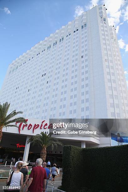General view of the Tropicana Las Vegas during a press conference to announce Robert Irvine's new restaurant concept on May 16, 2016 in Las Vegas,...