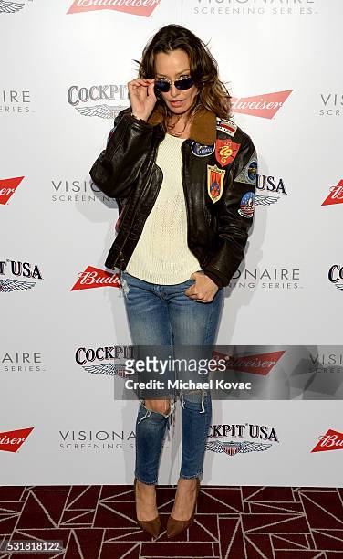 Sky Nellor attends Cockpit USA & Budweiser Private 30th Anniversary Screening Of "Top Gun" at The London Hotel on May 16, 2016 in West Hollywood,...
