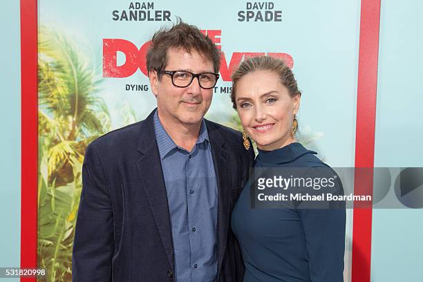 Director Steven Brill, Ruthanna Hopper attends the Premiere of Netflix's "The Do Over" at the Regal LA Live Stadium 14 on May 16, 2016 in Los...