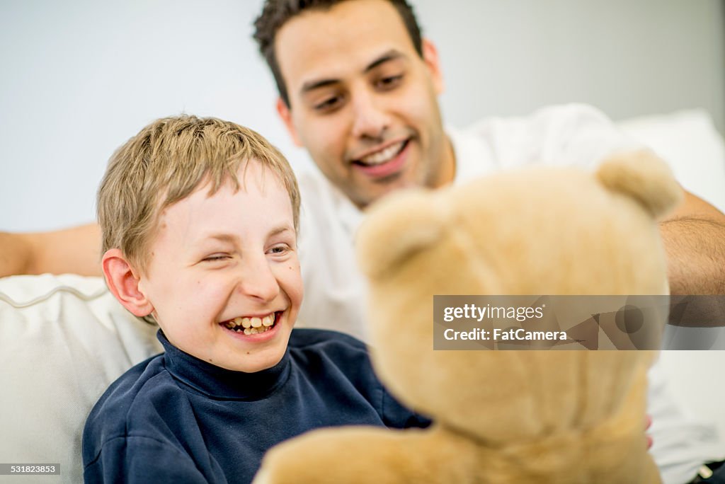 Boy with Developmental Disability