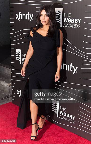 Break the Internet Award recipient, Kim Kardashian West attends The 20th Annual Webby Awards at Cipriani Wall Street on May 16, 2016 in New York City.