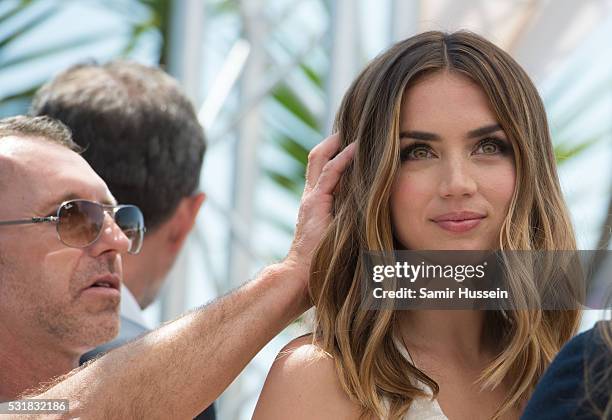 Ana de Armas attends the "Hands Of Stone" Photocall at the annual 69th Cannes Film Festival at Palais des Festivals on May 16, 2016 in Cannes, France.