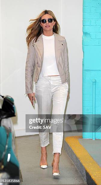 Abbey Clancy at The ITV Studios on May 17, 2016 in London, England.