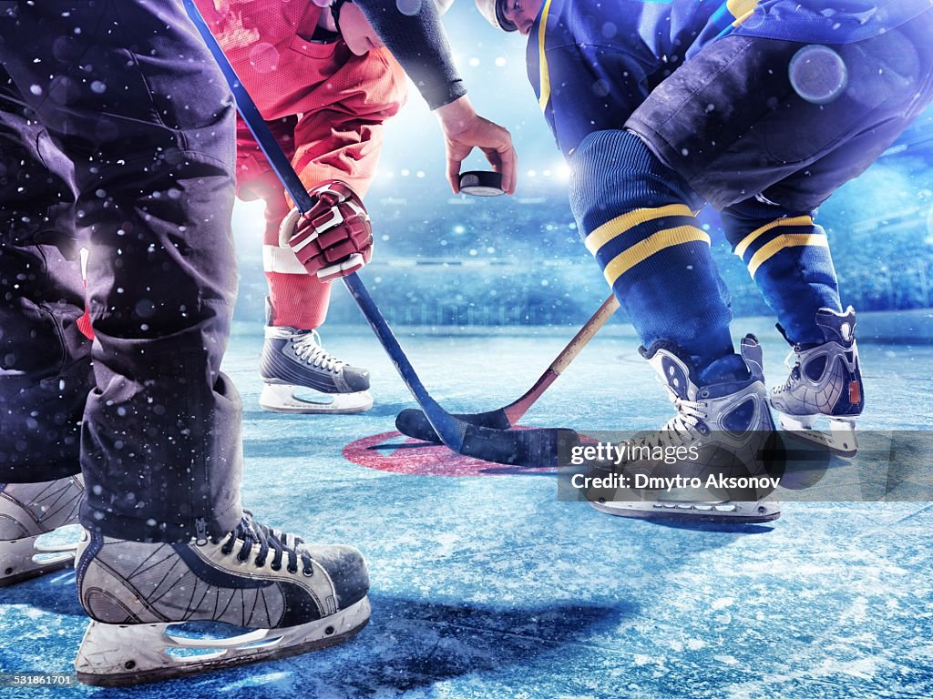 Ice Hockey game start
