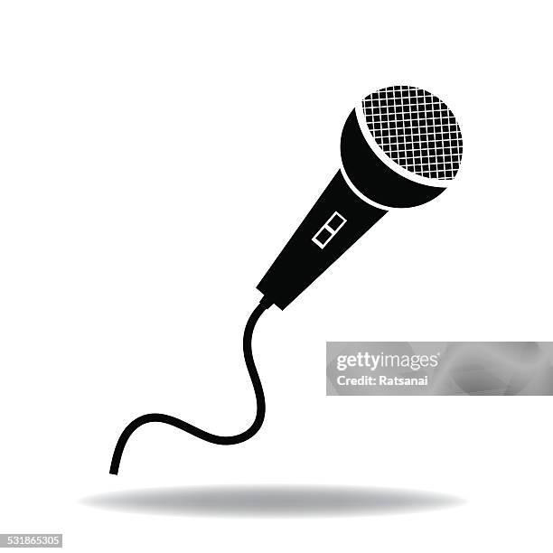 microphone icon - microphone stock illustrations